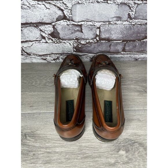 G.H. Bass & Co. Brown Leather Slip On Penny Loafers Dress Shoes Men 7.5M US/40.5 - Picture 6 of 16